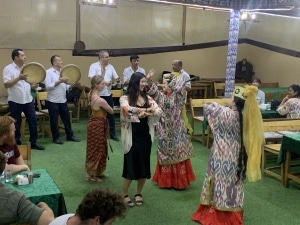Dance workshop in Bukhara, Uzbekistan.