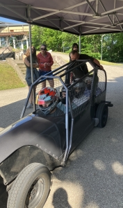 Bobsleighing with SRAS students in Latvia