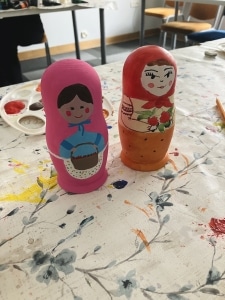 Matryoshka workshop in Riga, Latvia