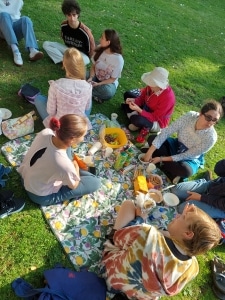 Picnic with SRAS students and locals in Riga, Latvia