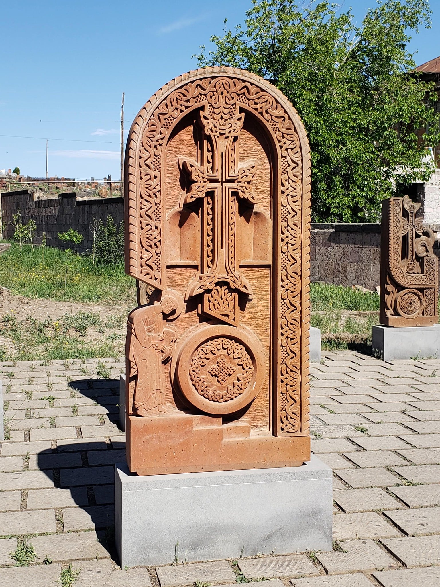 Armenian khachkars are intricately carved local stones that celebrate Armenian identity.