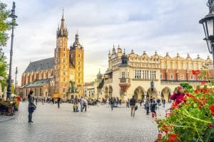 Kraków's Main Market Square (Rynek Główny) is a vast 13th-century public plaza in Poland.