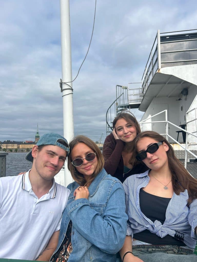 SRAS Students prepare for an excursion on the Baltic Sea.