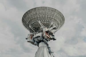 The Irbene radio intelligence site is a former top-secret Soviet military complex hidden in the forests of northern Latvia near Ventspils.
