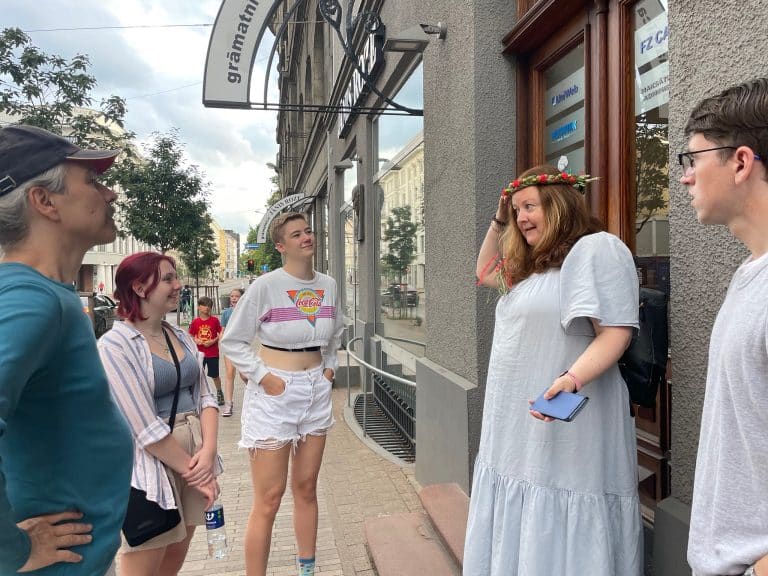 SRAS students on a city excursion of Riga