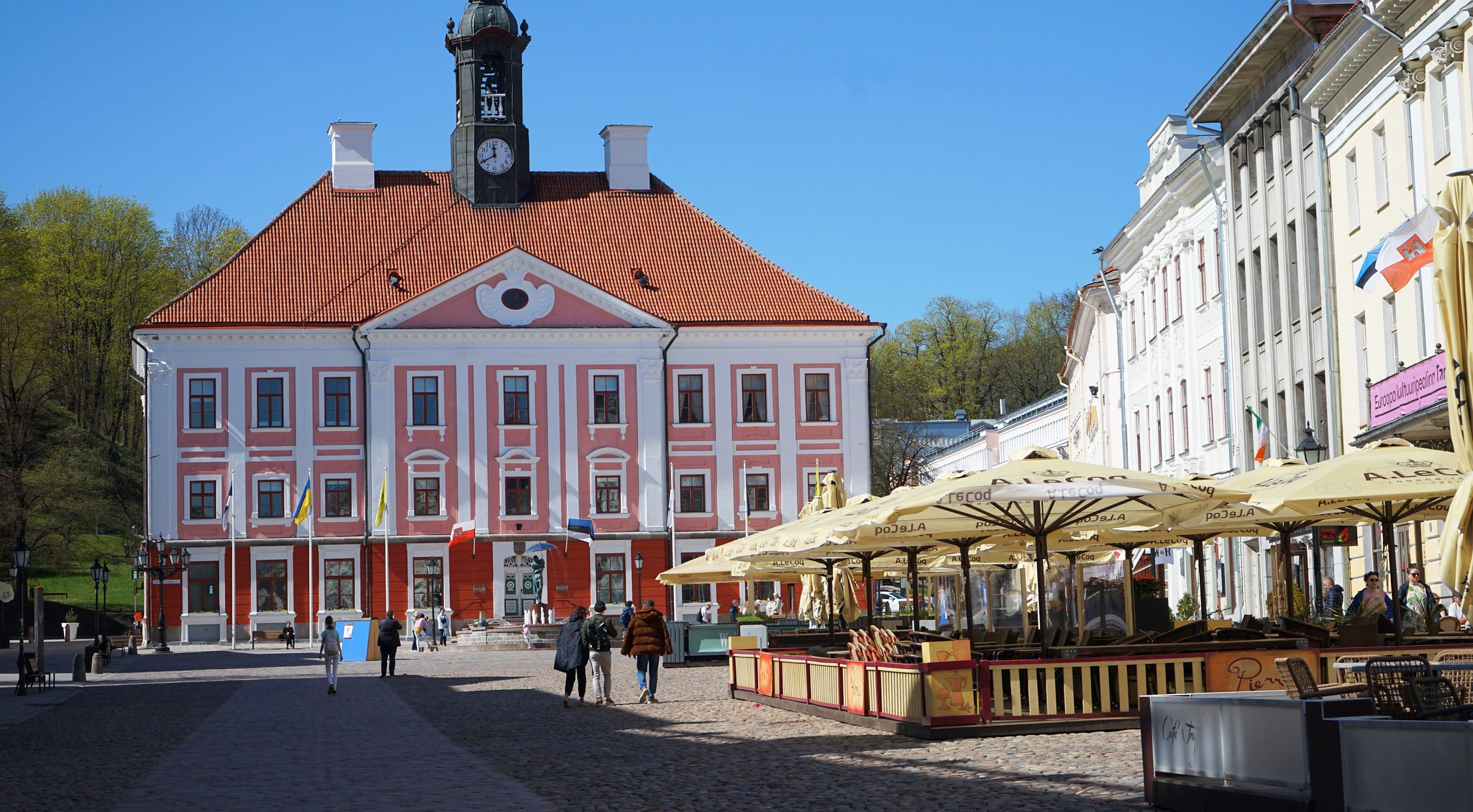 City square, Tartu, Estonia