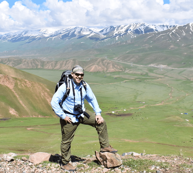 Michael Coffey at Ala Archa outside Bishkek