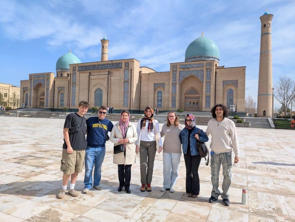 Students explore Uzbekistan.