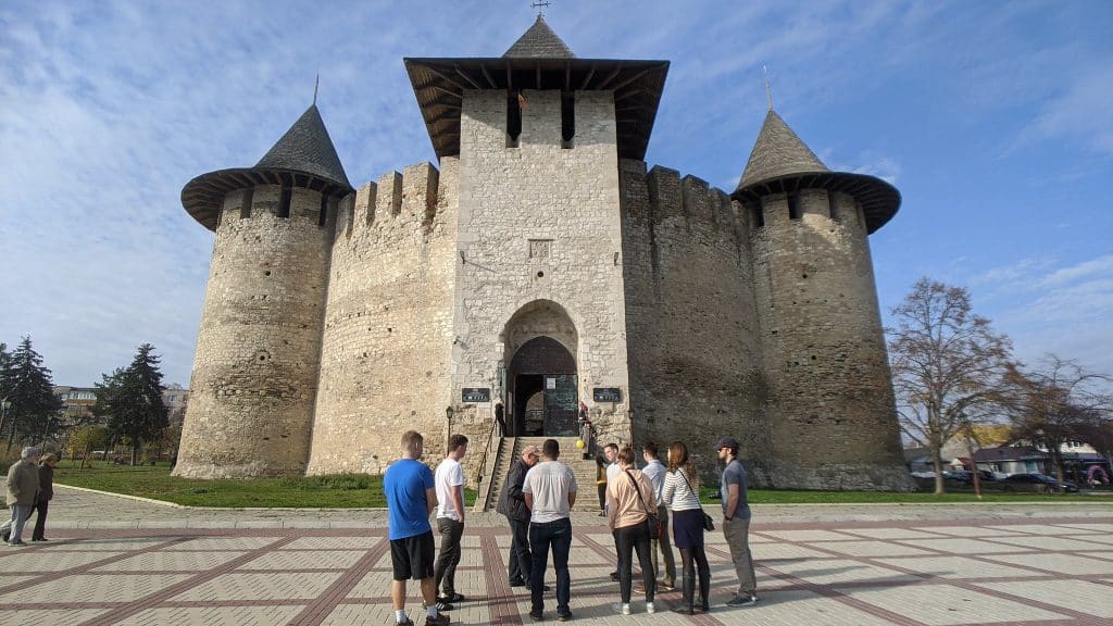 the historic Soroca Fortress located on the banks of the Dniester River in northern Moldova