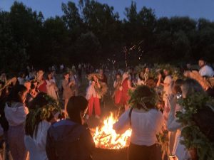 Ukrainians celebrating Kupala in 2024. The holiday is common to both Ukrainians and Belarusians.