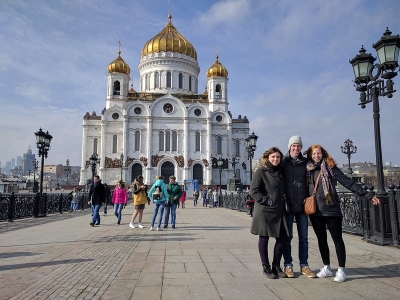 Study abroad in Moscow students religion Christ the Savior